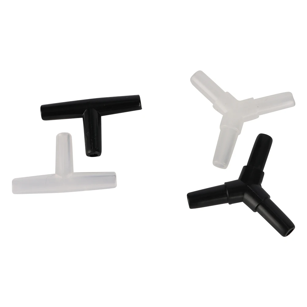 4mm Sprinkler Irrigation Connectors, 10 Pieces, 90 Degree Elbow, Plastic - Image 3