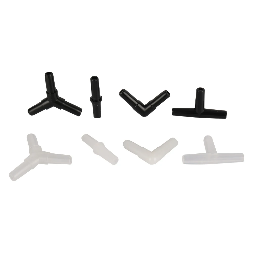 4mm Sprinkler Irrigation Connectors, 10 Pieces, 90 Degree Elbow, Plastic - Image 6