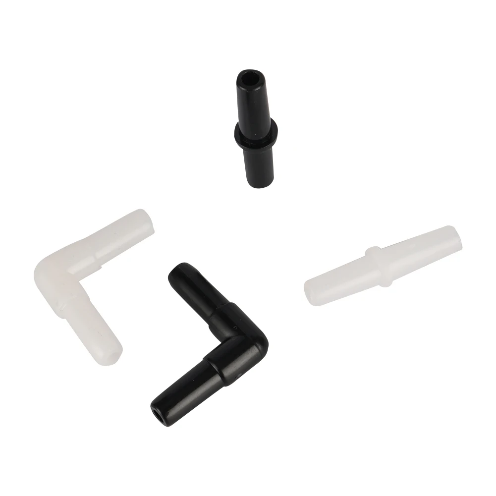 4mm Sprinkler Irrigation Connectors, 10 Pieces, 90 Degree Elbow, Plastic - Image 4