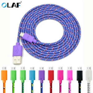 OLAF مايكرو USB كابل 1 متر/2 متر/3 متر شحن سريع الهاتف المحمول USB مهايئ شاحن الحبل سلك كابل مزامنة البيانات لسامسونج هواوي Xiaomi - AliExpress 202192403