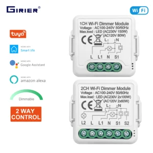 مفتاح ذكي Tuya Wifi 10A دعم صوت وأليكسا جوجل