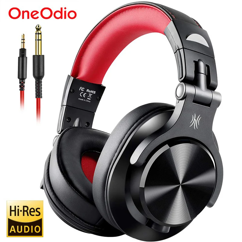 Audio A71 wired over-ear headphones with 40mm drivers for recording and playing HiFi music