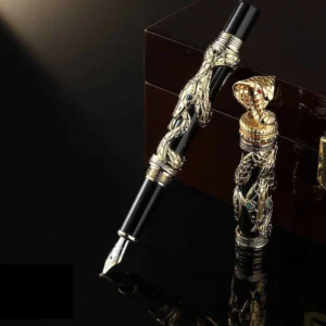 عالية الجودة Jinhao المعادن الأفعى قلم حبر فاخر الخط قلم حبر إيرايوريتا كوبرا ثلاثية الأبعاد نمط هدية 0.5 بنك الاستثمار القومي اللوازم المكتبية - AliExpress 21