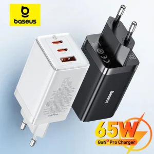 Baseus 65 واط GaN شاحن سريع الشحن نوع C PD QC شاحن شاحن USB المحمولة شاحن سريع لأجهزة الكمبيوتر المحمول آيفون 17 16 15 14 13 برو - AliExpress 202192403