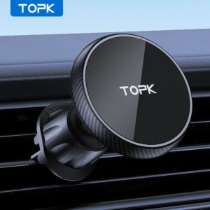 TOPK لحامل هاتف السيارة Magsafe، مغناطيسية قوية، جودة عالية، عملية يدوية واحدة، خطاف معدني، حامل هاتف السيارة المغناطيسي - AliExpress 202192403