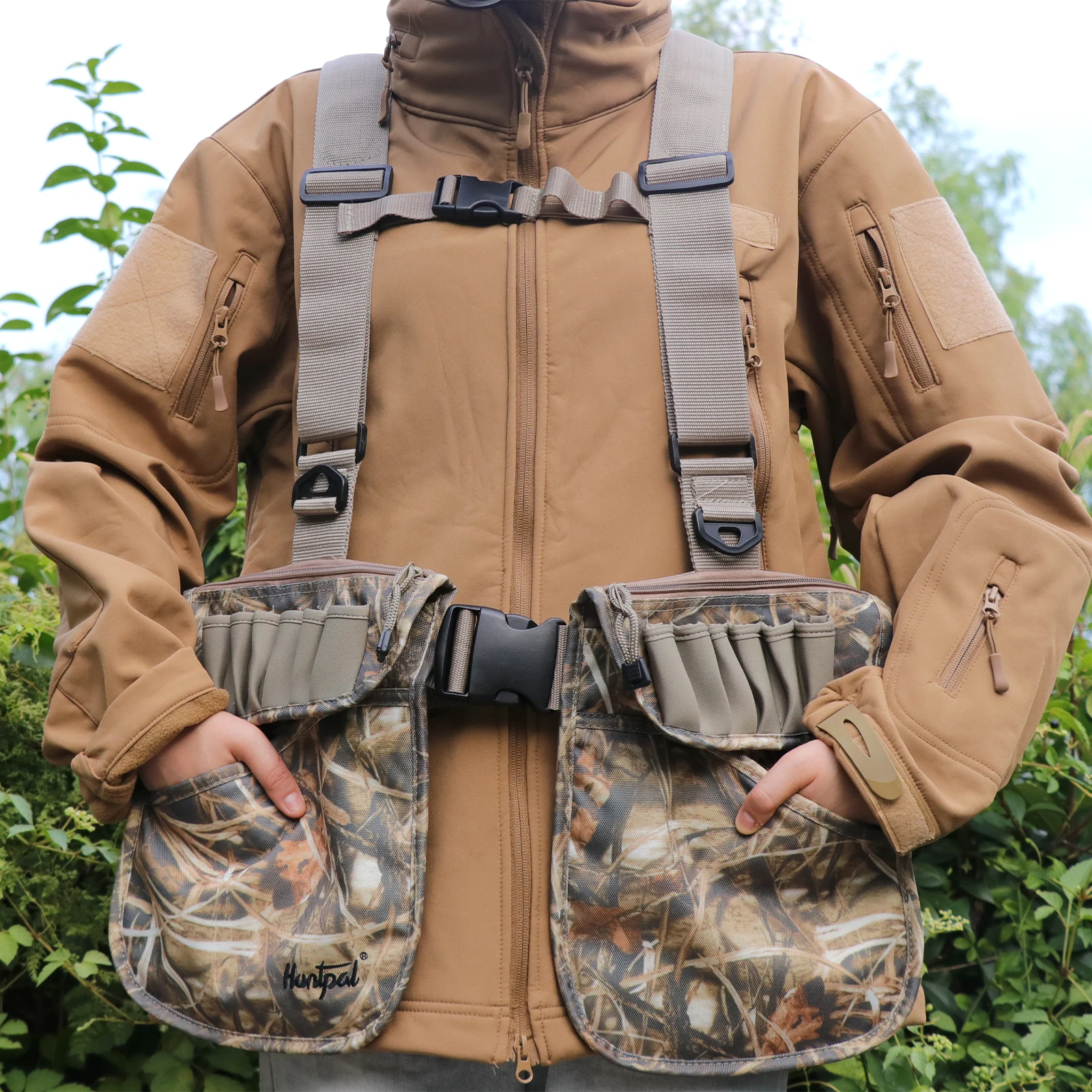 N Upland Camouflage Hunting Vest, Lightweight Waterfowl Vest with Duck Hunting Pouch and Pockets for Fishing - AliExpress 18 - Image 6