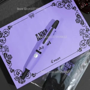 السلس اليابان الطيار المحدودة الأرجواني AnnaSui كابليس قلم حبر 18K الذهب بنك الاستثمار القومي الألومنيوم المعادن طالب الأعمال الكتابة هدية القلم - AliExpress 21