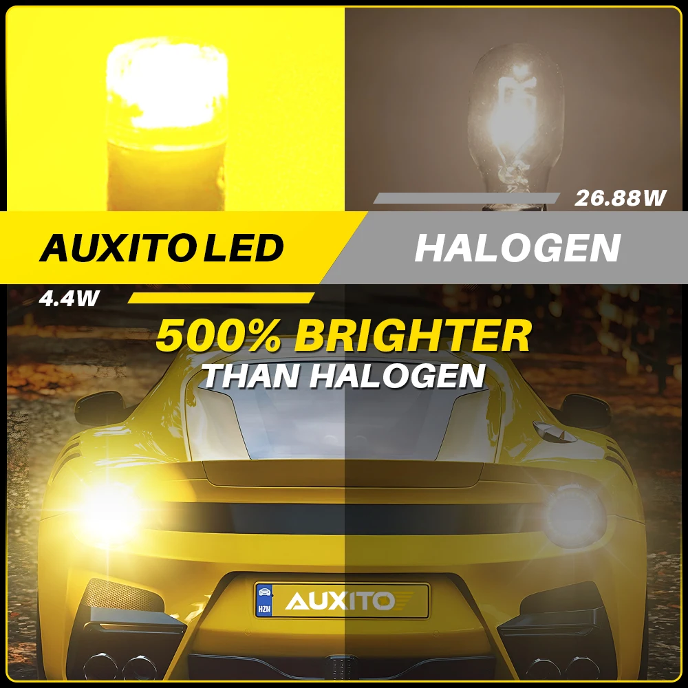 AUXITO 2pcs T15 W16W LED Canbus Error Free Backup Light Bulbs Yellow Amber White 921 912 LED Car Reverse Lamp 12V - AliExpress 34 - Image 2