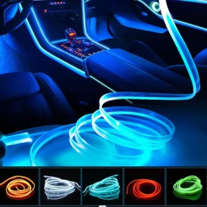 أشرطة إضاءة زخرفية داخلية للسيارة، مصابيح جو بضوء بارد، إضاءة LED محيطة للوحة القيادة والكونسول 1/2/3/4/5 متر - AliExpress 34