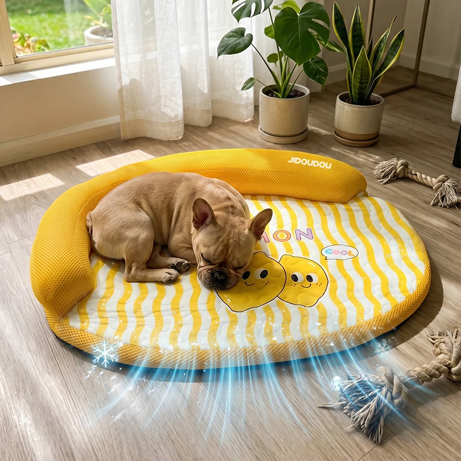 Spring and summer pet bed, removable and washable, cool and breathable dog and cat bed, suitable for small and medium-sized pets. - AliExpress 15