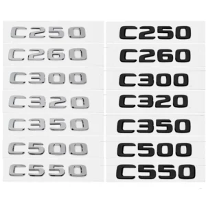 ملصق شعار حروف خلفي للسيارة لمرسيدس بنز C250 C260 C300 C320 C350 C500 C550 الفئة C W210 W205 إكسسوارات - AliExpress 34