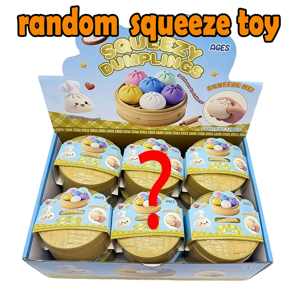 Surprise Box: Colorful dumpling-shaped stress reliever, relaxing for stress and anxiety relief, promotes happiness, bounceable stress-relieving toy - AliExpress 26