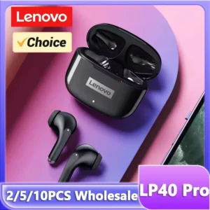 سماعات لينوفو LP40 Pro لاسلكية بتقنية البلوتوث 5.4، سماعات أذن ستيريو عالية الدقة للألعاب والرياضة مع تحكم باللمس وميكروفون للمكالمات عالية الجودة - AliExpress 44