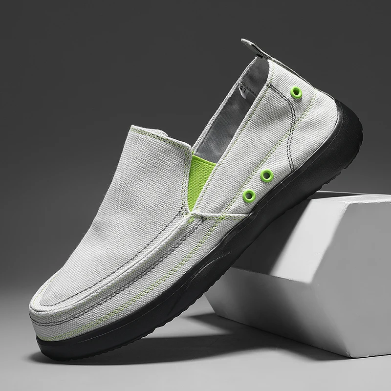 New Arrivals Men's Lightweight Casual Shoes for Spring and Summer, Easy-to-Wear Canvas Shoes, Fashionable Flat Loafers - AliExpress 322 - Image 5