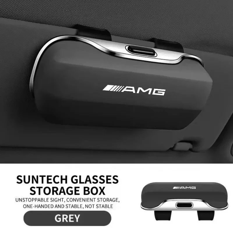 Mercedes-Benz AMG Car Key Cover with Grille Logo CLA W211 W203 W204 C260 E300L A200L, Sunglasses Eyebrow Clip Case Accessory - AliExpress 34