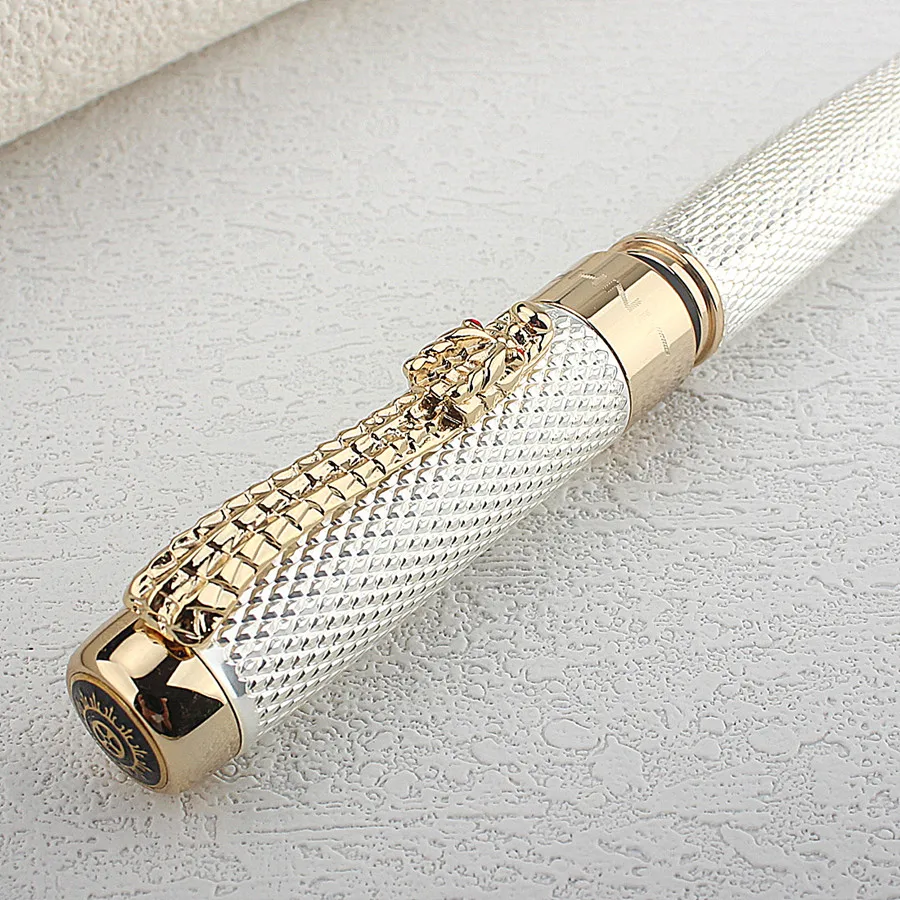 Jinhao Dragon Gold Clip Fountain Pen, Business Stationery, Creative Gift, EF, F Nib - AliExpress 21 - Image 5