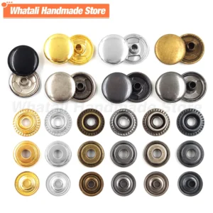 25 مجموعات 100 قطعة 201/203 المعادن المفاجئة السحابات الطقات زر الخياطة زر الصحافة ترصيع DIY بها بنفسك الملابس حقيبة الملابس الأحذية الجلدية - AliExpress 15