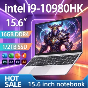 لابتوب ألعاب إنتل كور i9 10980HK بشاشة 15.6 بوصة، 8 أنوية و16 مسارًا، 2.4-5.3 جيجاهرتز، ذاكرة وصول عشوائي 32 جيجابايت، قرص صلب SSD سعة 2 تيرابايت، بصمة إصبع، واي فاي 6، دقة 4K، ألترابوك برو ماكس بلس - AliExpress 7