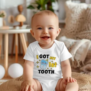 بدلة أطفال من I Got My First Tooth Romper هدية استحمام للأطفال الرضع ﻿ هدية حمل الطفل للأم - AliExpress 1501