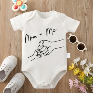 ملابس قطنية 100% مطبوعة رائعة من MOM And ME بدلة قطعة واحدة مريحة للأطفال حديثي الولادة من عمر 0 إلى 12 شهرًا - AliExpress 1501
