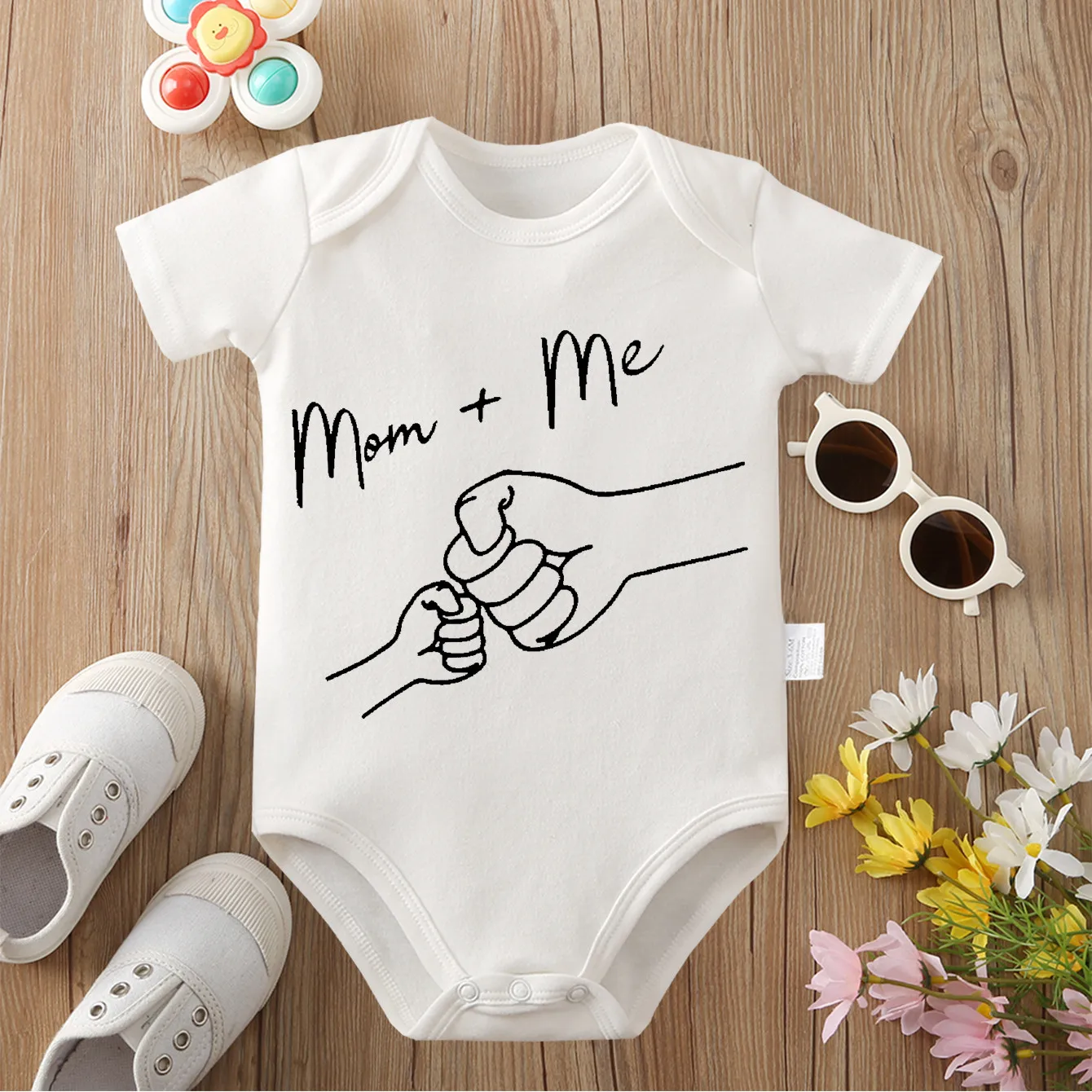 100% Cotton Printed MOM And ME One-Piece Baby Bodysuit - Comfortable for Newborns 0-12 Months - AliExpress 1501