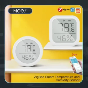 ZigBee Smart Angled Temperature and Humidity Sensor for Your Home