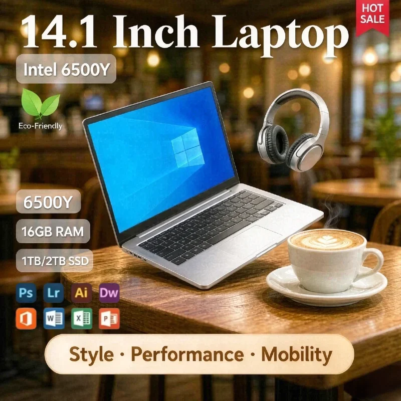 لابتوب 14.1 بوصة 6500Y 2C4T 1.1 3.4GHz 32GB DDR4 2TB SSD 5000mAh للأعمال المكتبية والطلاب برو كور سرعة عالية أداء متميز نحيف - AliExpress 7