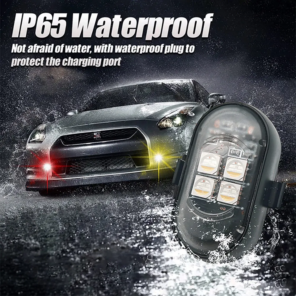 Upgrade your car's RGB ambient lights, larger and brighter battery, Type-C charging cable, and multi-mode wireless remote control for motorcycles - AliExpress 34 - Image 5