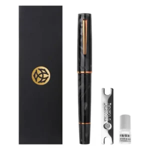 قلم حبر TWSBI Obsidian Black Onyx بآلية تعبئة بالمكبس - سعة كبيرة، بتشطيب نحاسي عتيق - AliExpress 21