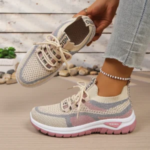 أحذية نسائية بلونين للعمل، أحذية كاجوال رياضية للسيدات 2026 مع شحن مجاني - AliExpress 322
