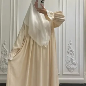 فستان صلاة نسائي عباية دانتيل بأكمام مضيئة رداء طويل متواضع دبي عيد جلابية إسلامية حفلة رمضان المغرب قفطان فيستدوس عربي - AliExpress 200000345