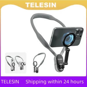 TELESIN سيليكون المغناطيسي الرقبة جبل الإفراج السريع عقد آيفون 15 14 13 12 11 10 سامسونج هواوي XIAOMI ملحقات الهاتف - AliExpress 202192403