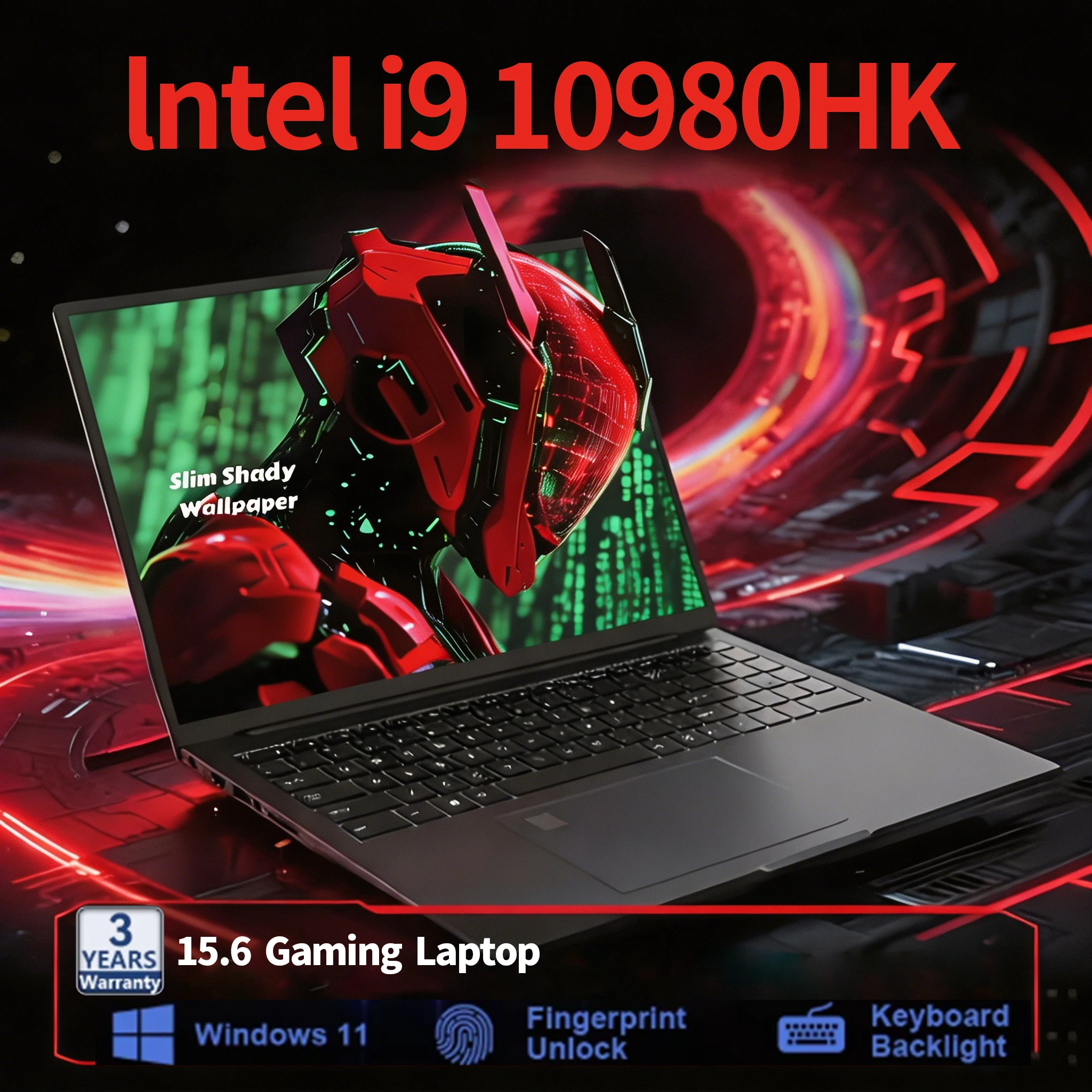 15.6-inch laptop with Intel Core i9 10980HK processor, Windows 11 Pro, 32GB RAM, and 512GB, 1TB, or 2TB SSD, suitable for office and study - AliExpress 7