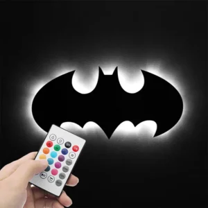 3D الإبداعية LED الخفافيش متوهجة الجدار ضوء الديكور الداخلي خلفية مصباح لتهيئة الجو USB ضوء الليل الملونة - AliExpress 39