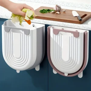 S/L المطبخ للطي سلة المهملات المعلقة خزانة حمام المنزل الحائط سلة المهملات اكسسوارات المطبخ - AliExpress 15