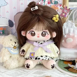 20 سنتيمتر Kawaii عيون كبيرة لا سمة أفخم القطن دمية المعبود محشوة سوبر ستار الشكل الدمى يمكن تغيير الملابس هدية للفتيات الاطفال - AliExpress 26