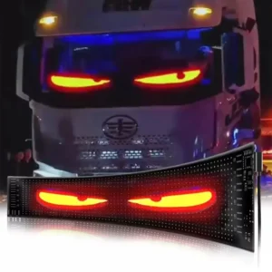 شاحنة سيارة الشيطان العين LED بكسل مصباح لوح التحكم عن بعد لينة طوي الإضاءة التمرير للوحة الزجاج الأمامي 12 فولت 24 فولت - AliExpress 34