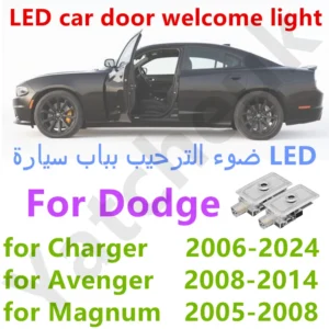 باب السيارة الإسقاط LED لمبة ملحقات السيارات مناسبة ل شاحن دودج 2006-2019-2021-2022-2024 المنتقم ماغنوم ترحيب ضوء 2X - AliExpress 34