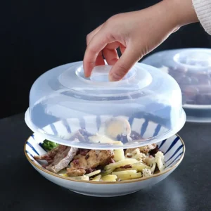 1pc Microwave Fresh Keeping Splatter Cover for Kitchen Dishes, Cake Plate, Plastic Food Fresh Cover, Reusable Vent - AliExpress 15