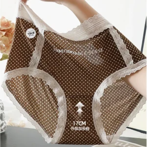 XL إلى 5XL حجم كبير سراويل البولكا نقطة الشاهقة ليوبارد ملخصات 10A القطن مضاد للجراثيم مجمعة underpant النساء الراحة الملابس الداخلية - AliExpress 200574005
