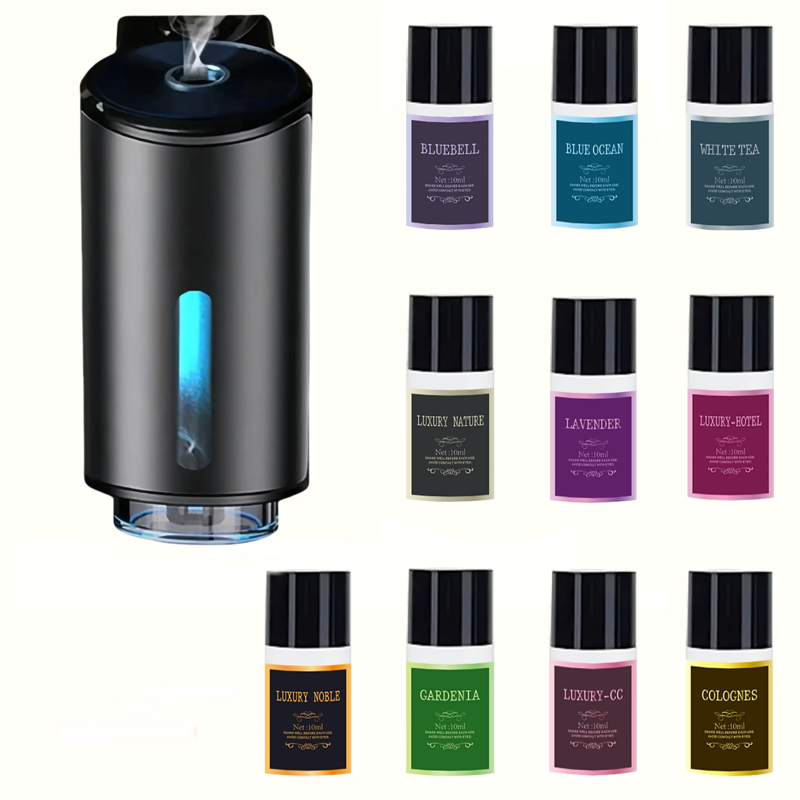 معطر هواء للسيارة، ثلاثة قوات قابلة للتعديل، آلة العلاج العطري للسيارة، عطر معطر محمول - AliExpress - Image 2