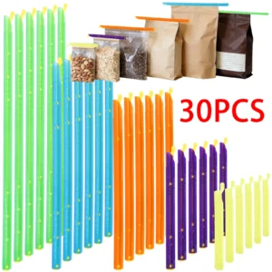 25/30 Pieces Food and Snack Bag Clips, Plastic Sealing Clips for Keeping Food Fresh - AliExpress 15