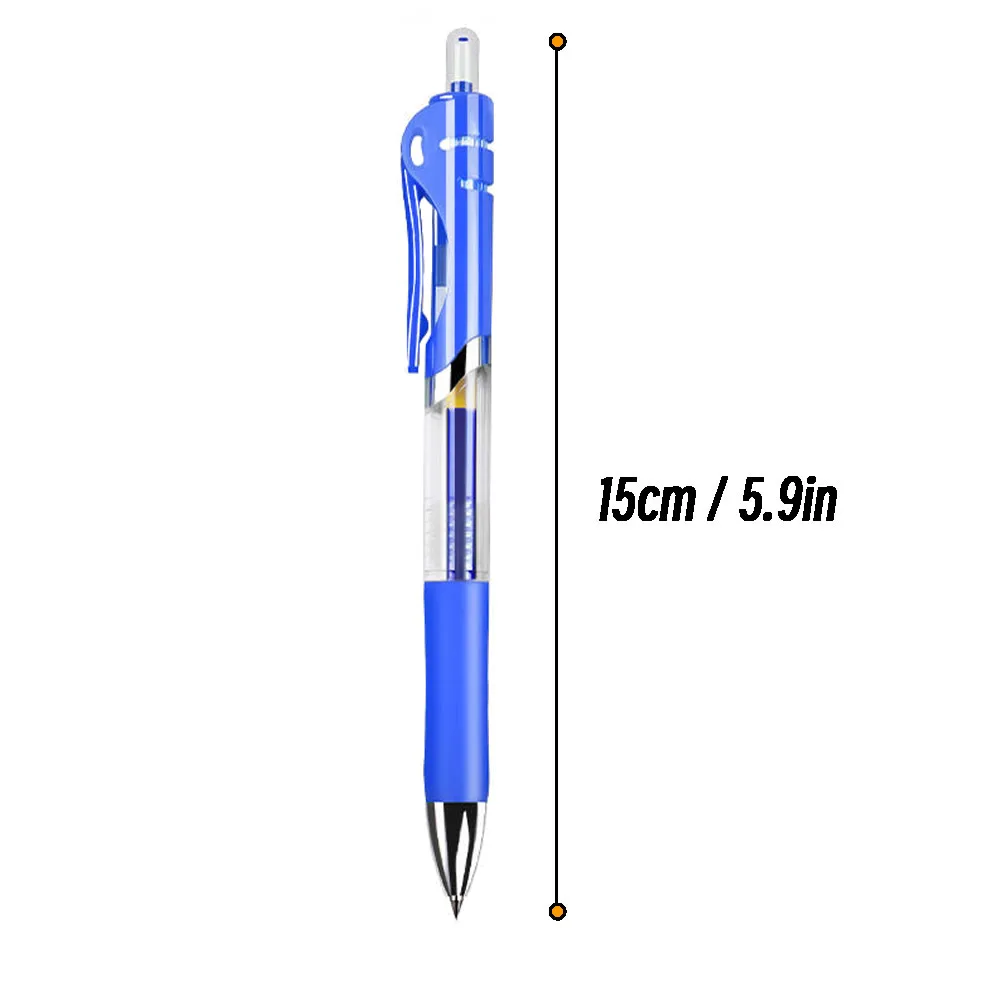 Retractable 0.5mm Blue Ink Refills, Aesthetic Colored Gel Pens, Stationery Pen Supplies, Ballpoint Pens, Office & School Writing Pens - AliExpress 21 - الصورة 2