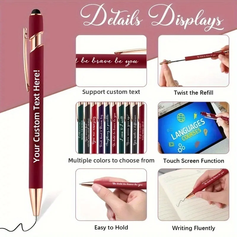 15 Sets of Customizable Metal Ballpoint Pens with Durable Cases + 15 Custom Pen Bags - Wholesale Business Writing Instruments - AliExpress 21 - الصورة 6