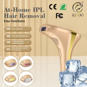 كودو 2026 إزالة شعر دائم بـ IPL 4 في 1 للوجه والجسم