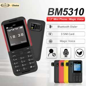 هاتف محمول صغير SERVO BM5310 يدعم 3 شرائح SIM مع ميزة الاتصال السريع والصوت السحري وقائمة السورين ومشغل MP4 وراديو FM - AliExpress 509