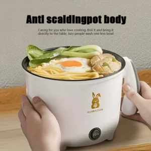 RS18 Mini Multifunctional Electric Cooker for Students Dormitory, Rice Cooker, Dual Heat Levels for Frying/Boiling/Stewning, Easy to Use - AliExpress 6