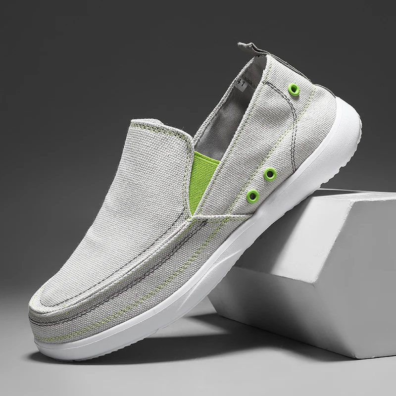 New Arrivals Men's Lightweight Casual Shoes for Spring and Summer, Easy-to-Wear Canvas Shoes, Fashionable Flat Loafers - AliExpress 322 - Image 4