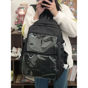 اليابانية Kawaii Itabag المرأة الجديدة 2024 حقيبة ظهر شفافة المرأة سعة كبيرة Ita على ظهره الحقائب المدرسية لطلاب الكلية JK - AliExpress 1524