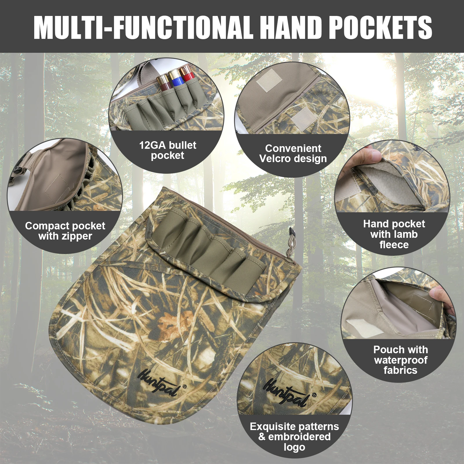 N Upland Camouflage Hunting Vest, Lightweight Waterfowl Vest with Duck Hunting Pouch and Pockets for Fishing - AliExpress 18 - Image 4